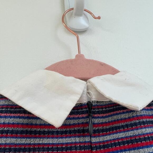Zara Trafaluc Multicolored Striped Dress w/ Collar - Picture 4 of 6